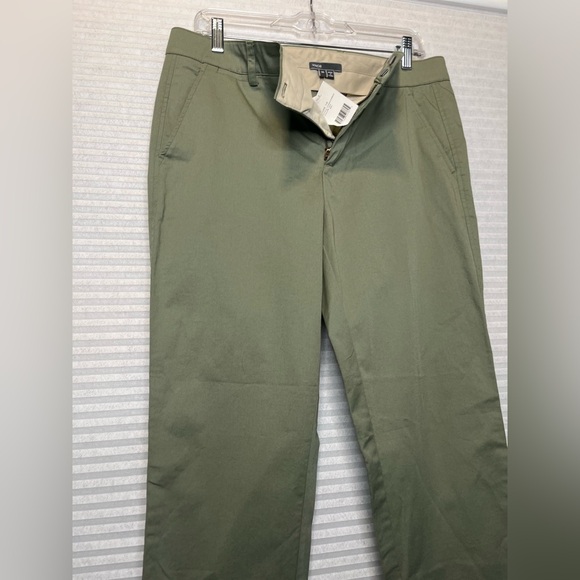 VINCE Women’s Cropped Straight Leg Trouser Pants Sage Green Size 10 L39 W28 - Picture 6 of 12